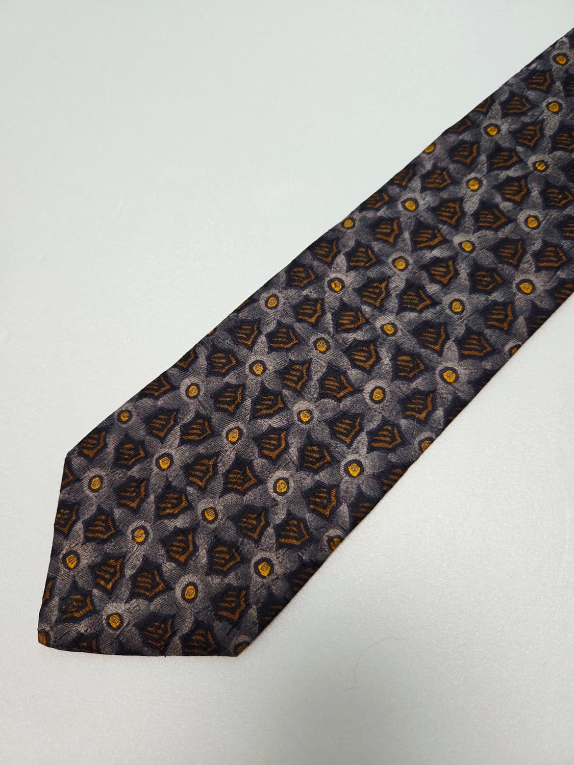 에르메네질도 제냐 실크100 그레이 넥타이 상품이미지6