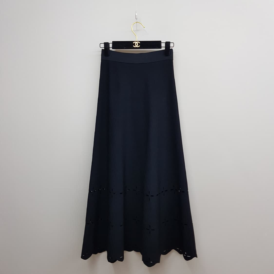 산드로 니트 플레어 펀칭 디테일 A라인 스커트 XS사이즈 상품이미지2