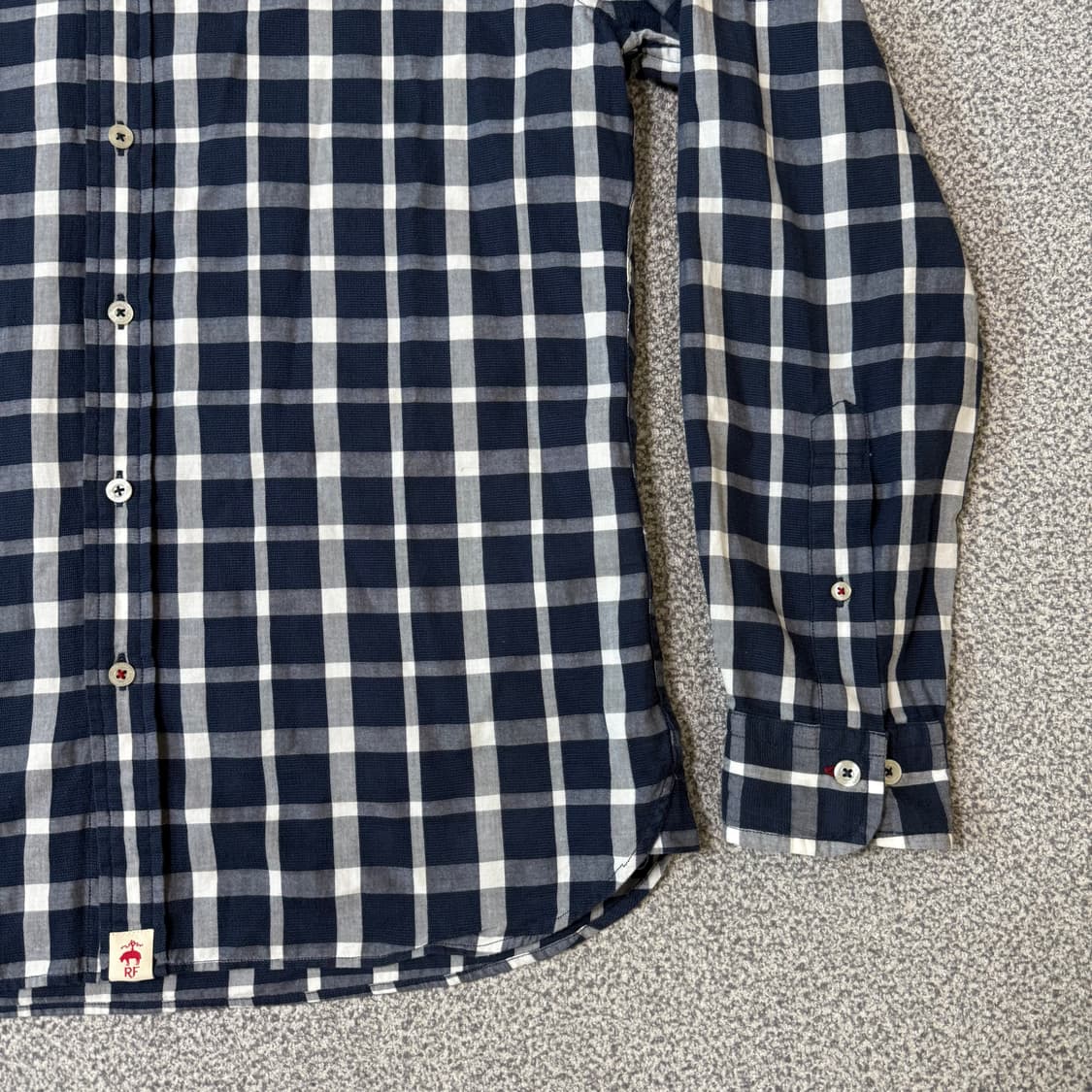 브룩스브라더스 깅엄체크 셔츠 M 상품이미지5