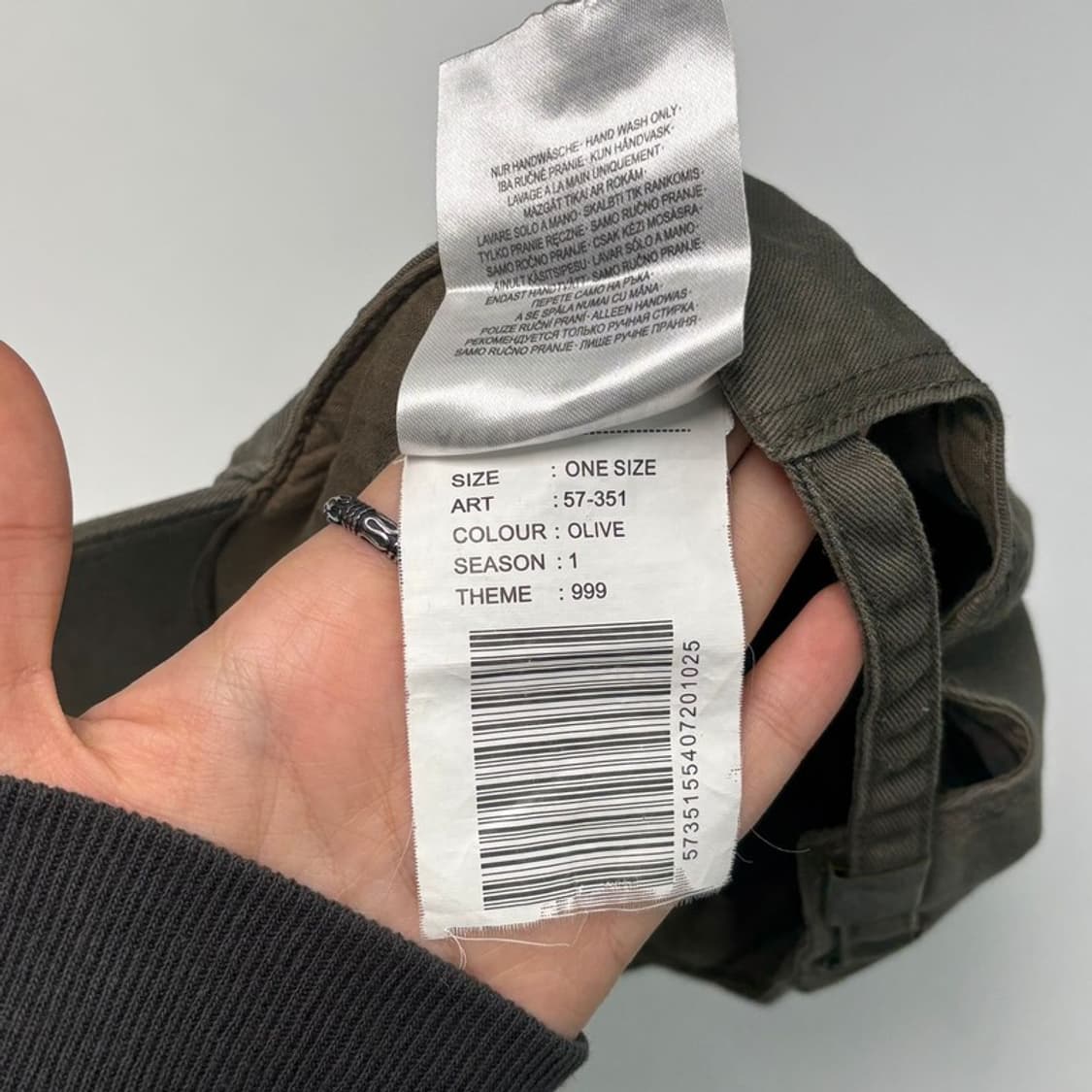 NEWYORKER 그래픽 자수 캡 올리브 상품이미지9