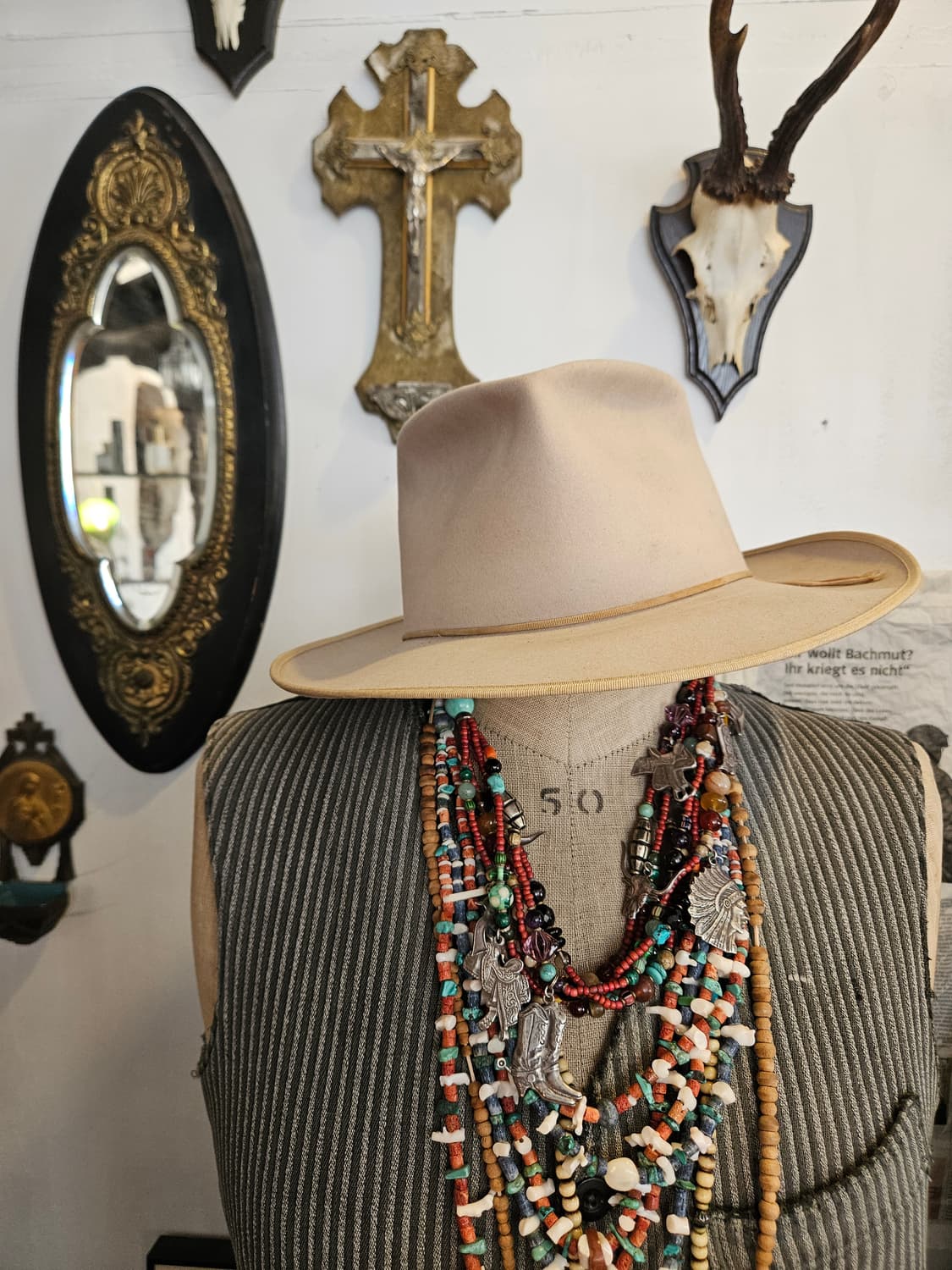 빈티지 네이티브 아메리칸 인디언 비즈 실버 주얼리 상품이미지4