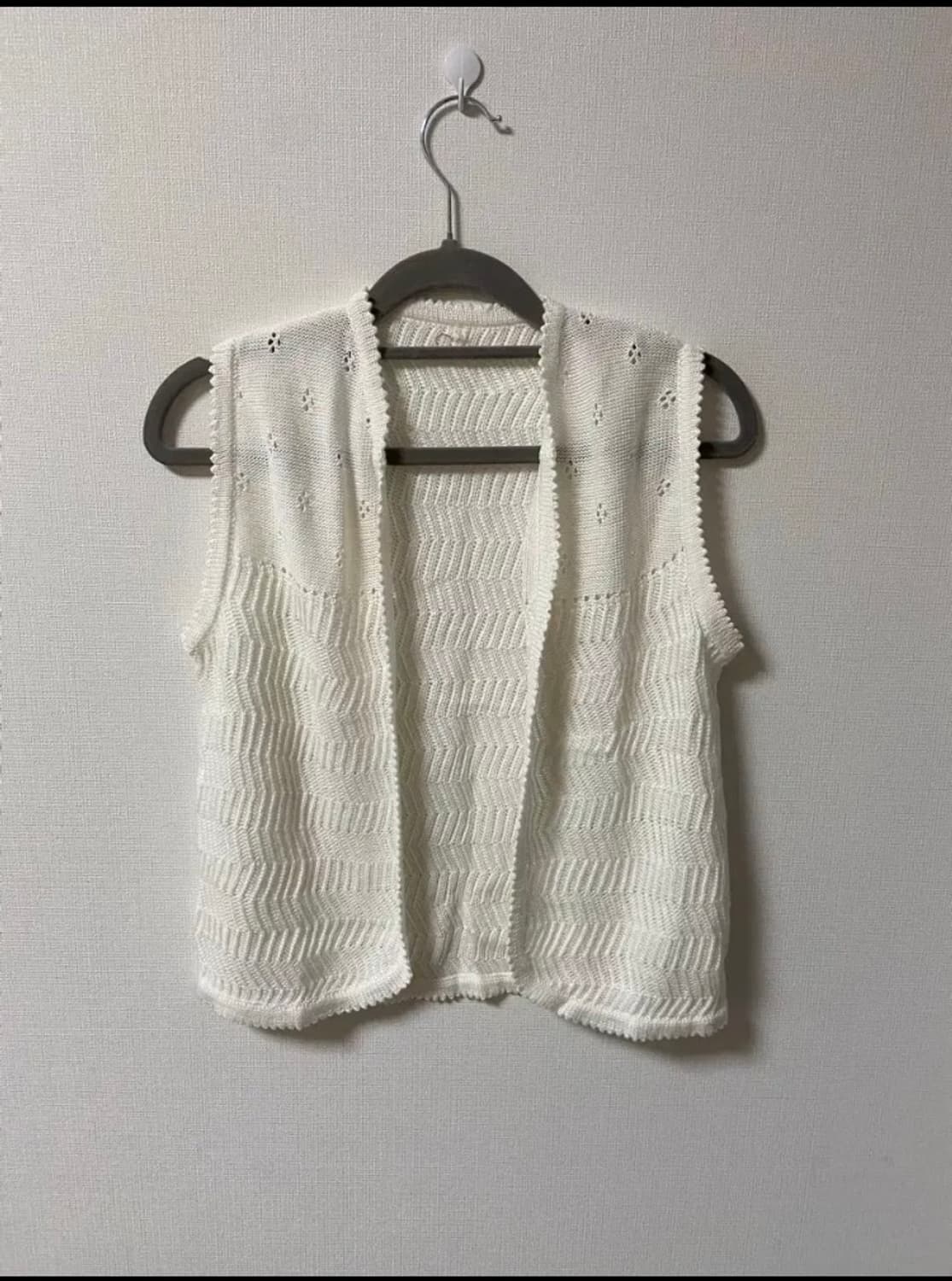 빈티지 모리걸 민소매 나시 가디건 상품이미지1