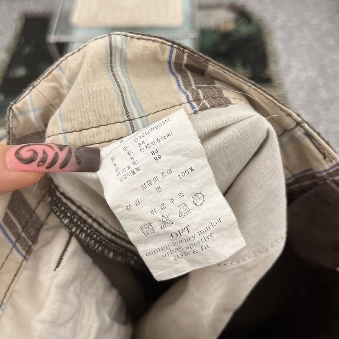 빈티지 밀리터리 사파리 딥브라운 카고 반바지 34인치 C11923 상품이미지6