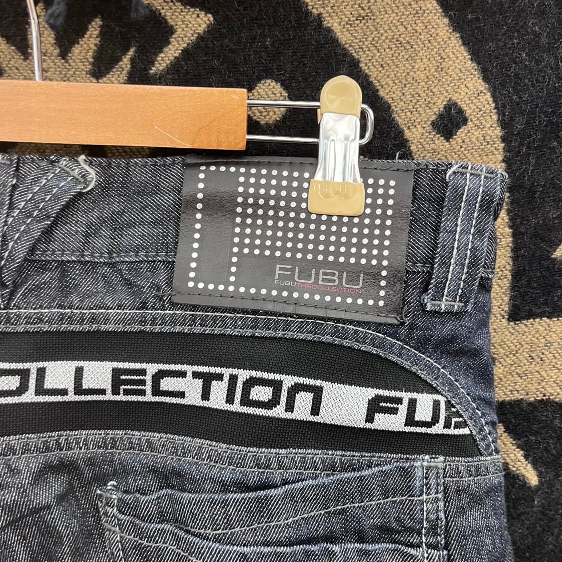 FUBU 후부 빈티지 스트릿 펑크 패치워크 데님팬츠 K0291 상품이미지5