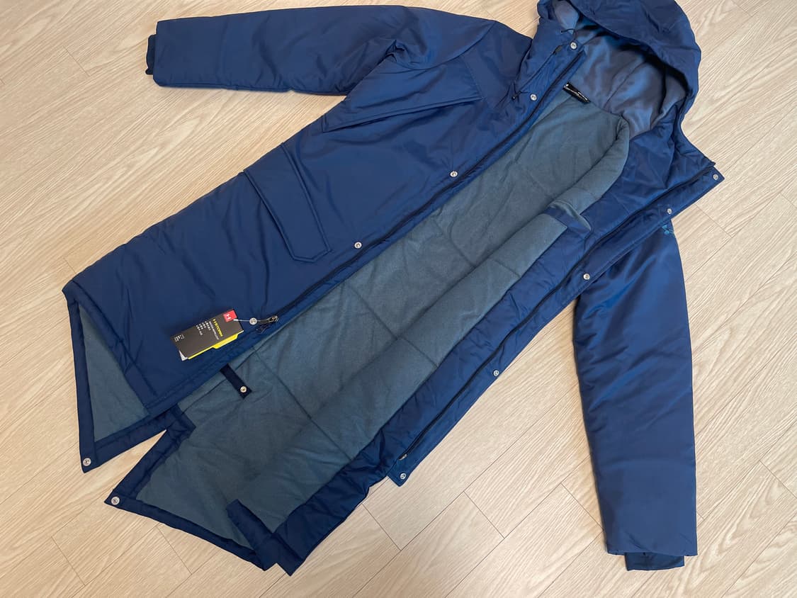 언더아머 UA 롱 코트 벤치 코트 네이비 상품이미지4