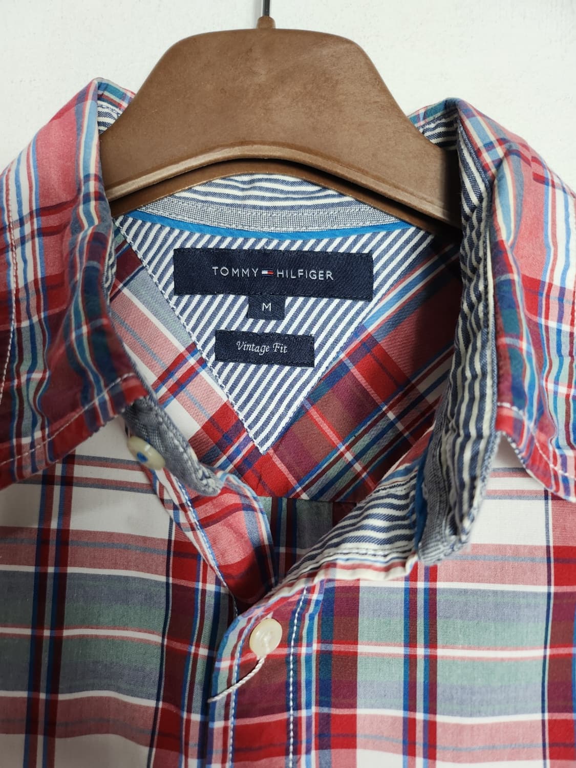 M 타미힐피거 빈티지핏 체크셔츠 상품이미지3