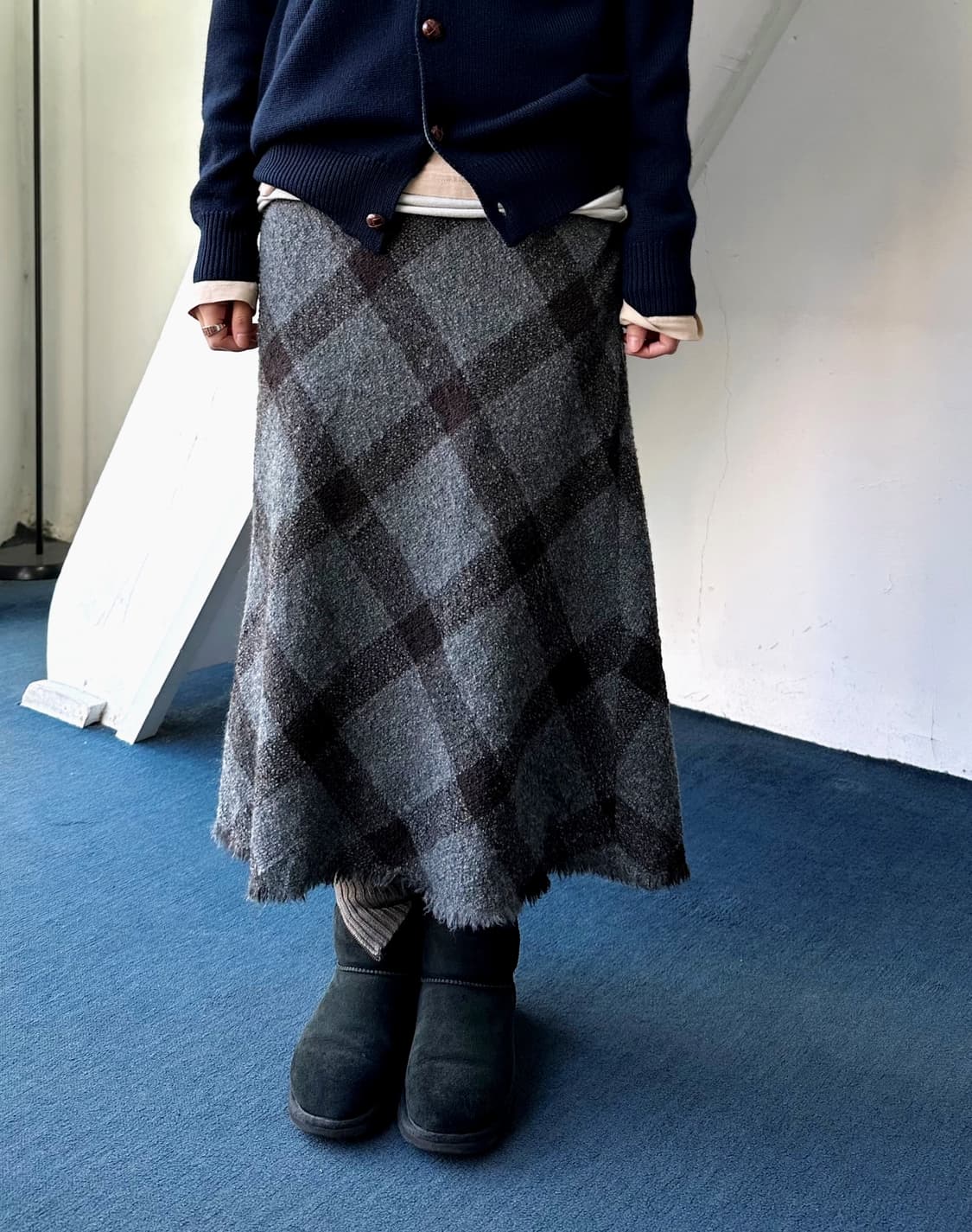 Boucle tweed fabric lough finish loose s 상품이미지4