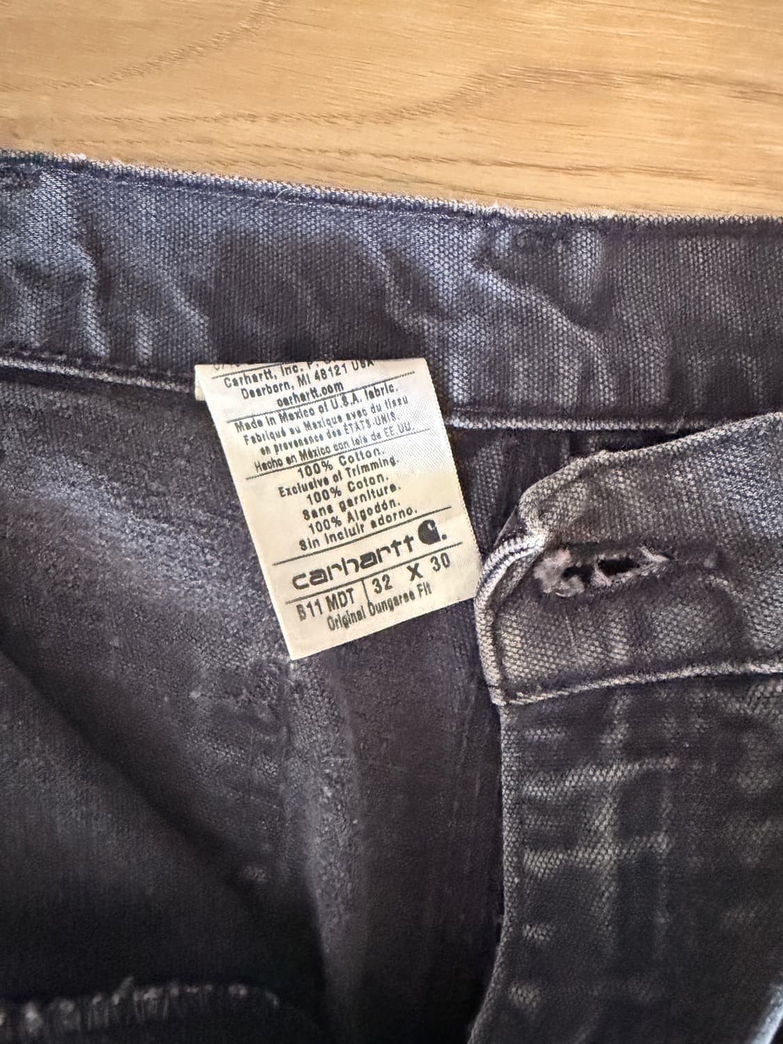 칼하트 빈티지 32 네이비 색상 상품이미지4