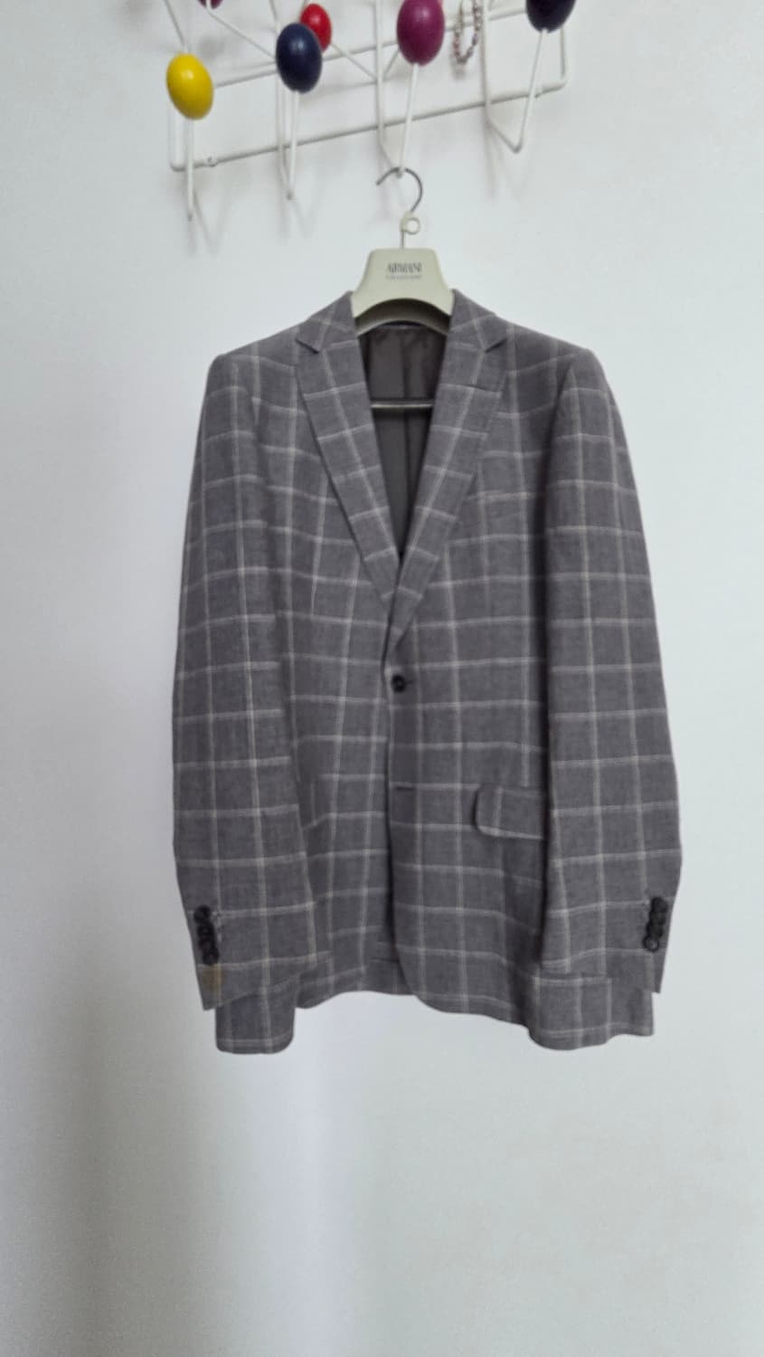 Z Zegna 체크 블레이저 48R 상품이미지1