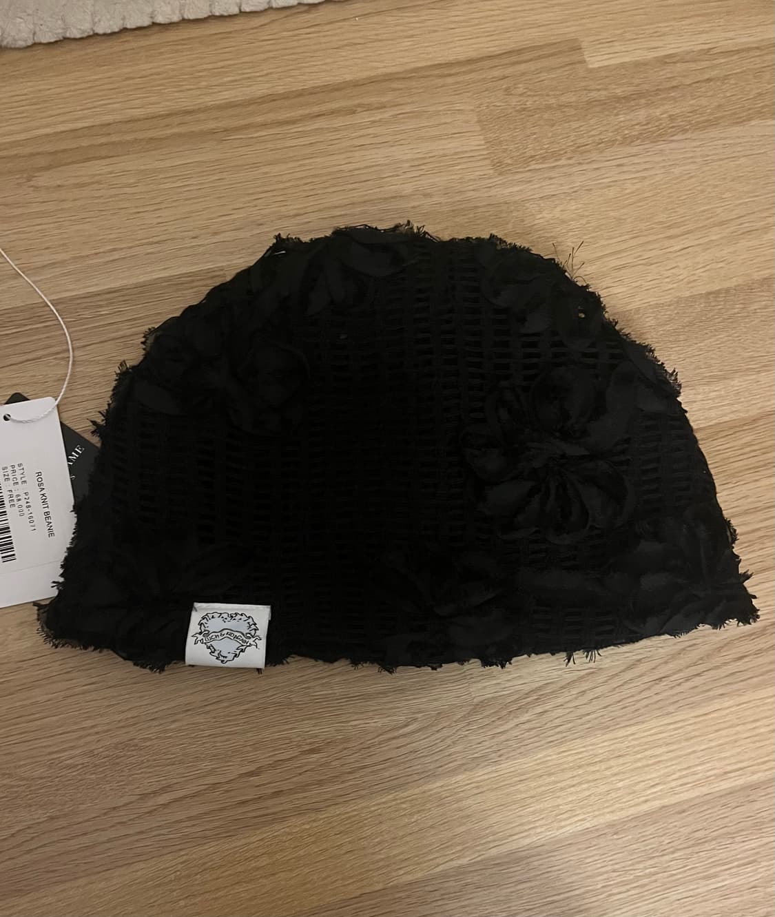 Poesie d'Ame 로사 니트 비니 블랙 새상품 상품이미지1