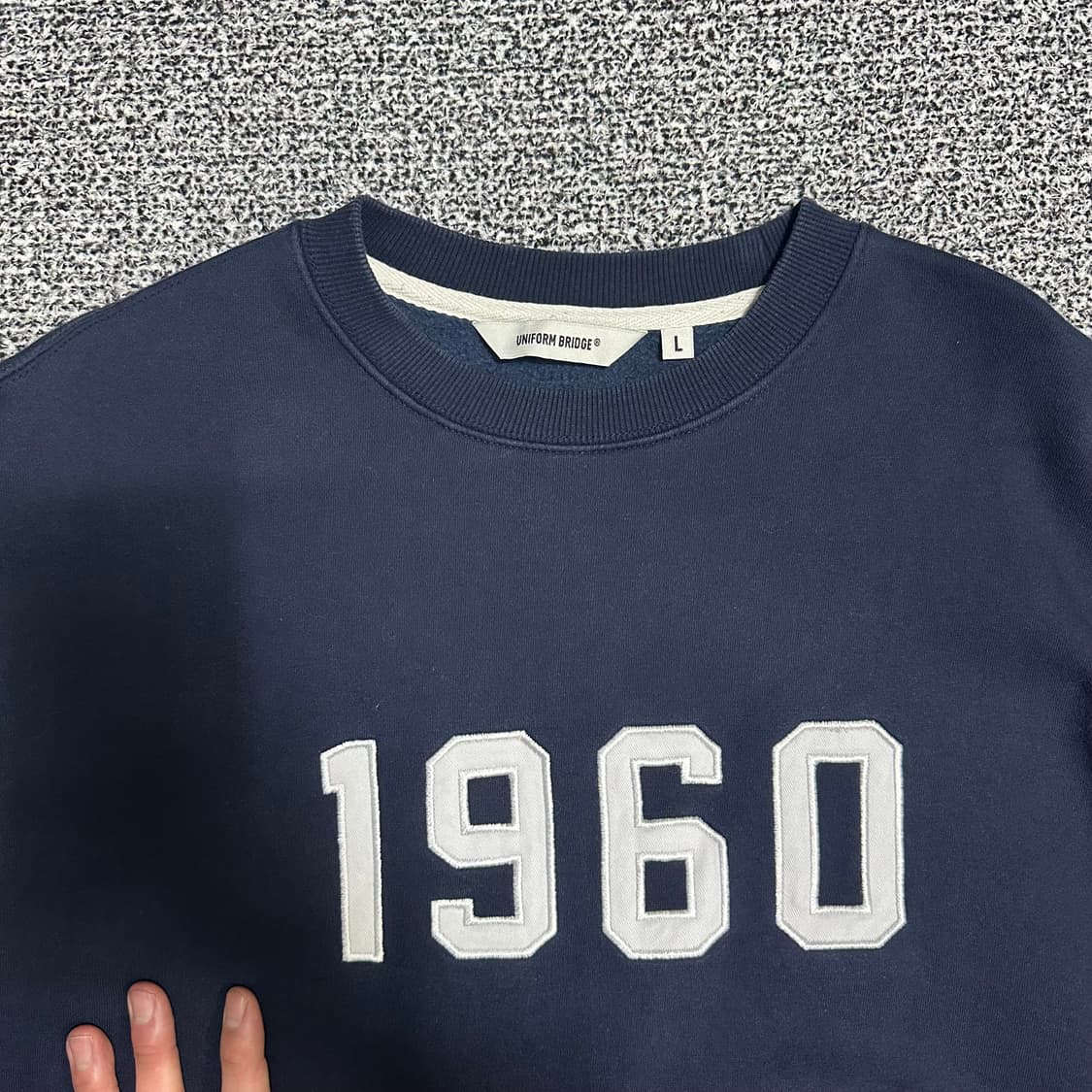 (L) 유니폼브릿지 1960 맨투맨 네이비 캐주얼 상품이미지2