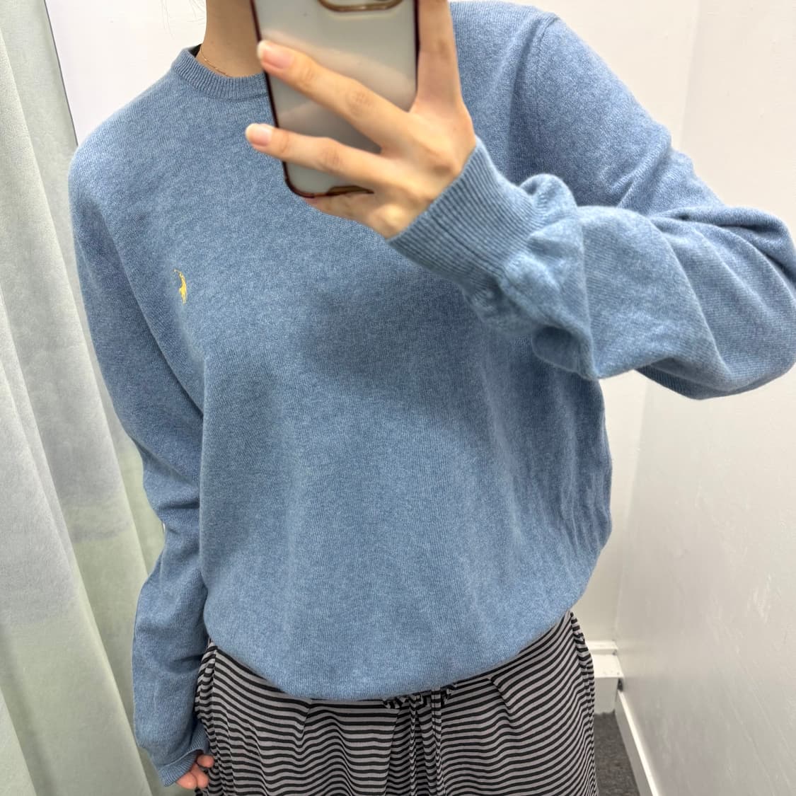폴로 블루 니트  상품이미지2