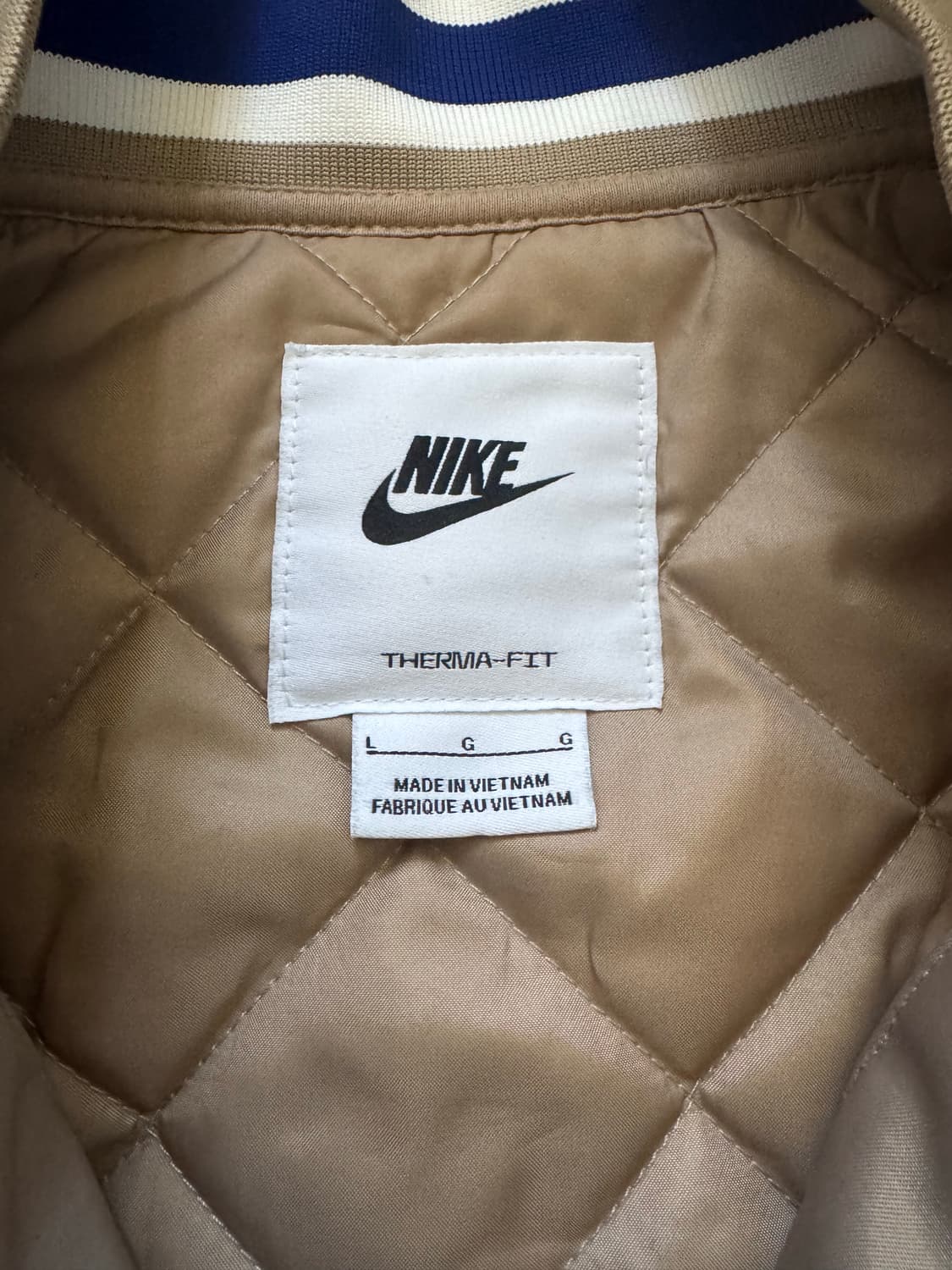 나이키 덕아웃 루즈 사틴 바시티 자켓 L 상품이미지4