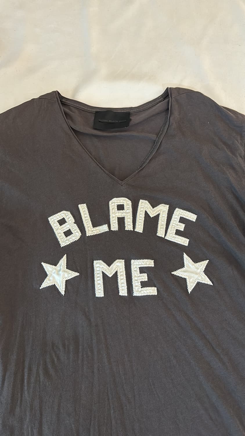 디젤 블랙 골드 Blame me 티셔츠 상품이미지2