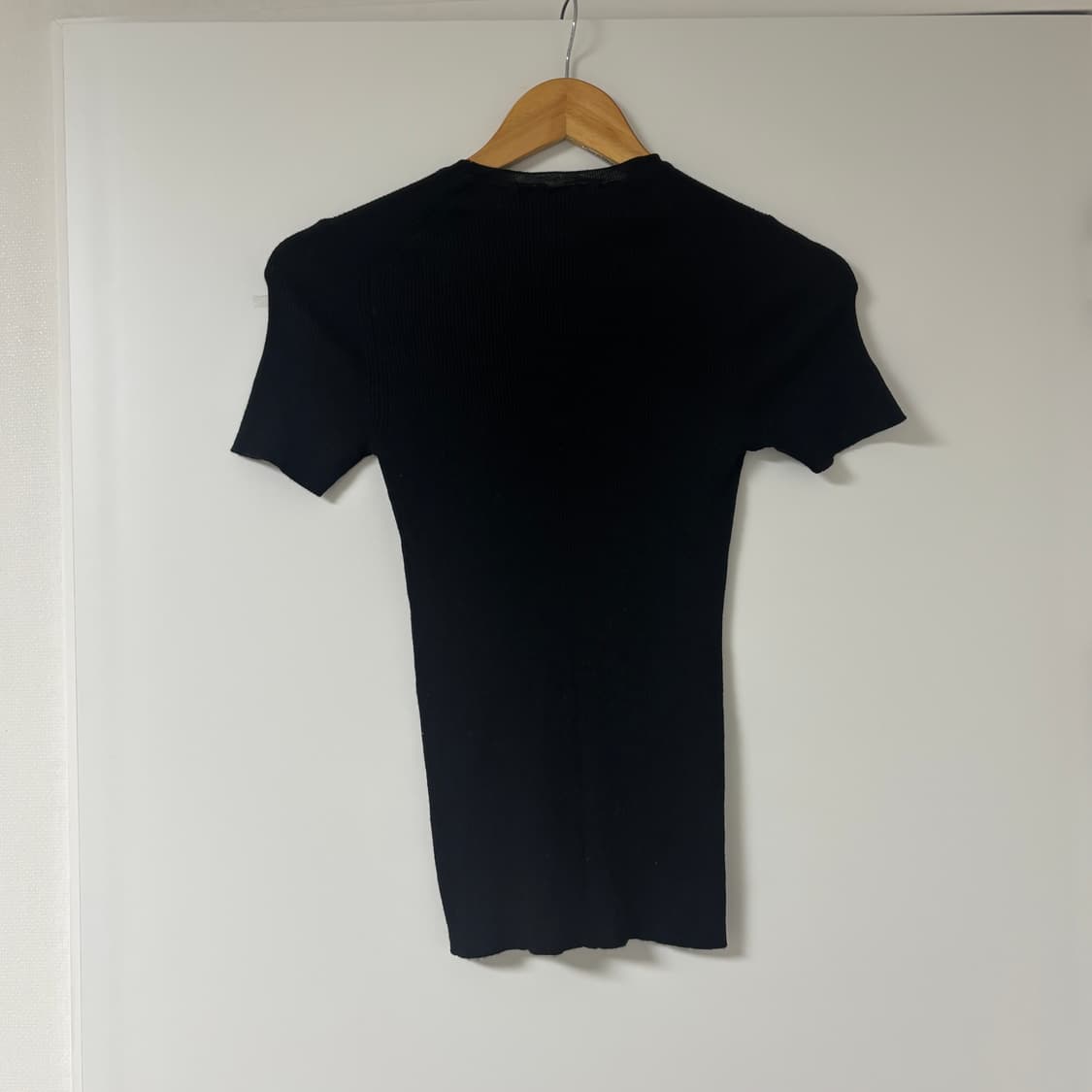 울 골지 반팔니트 상품이미지2