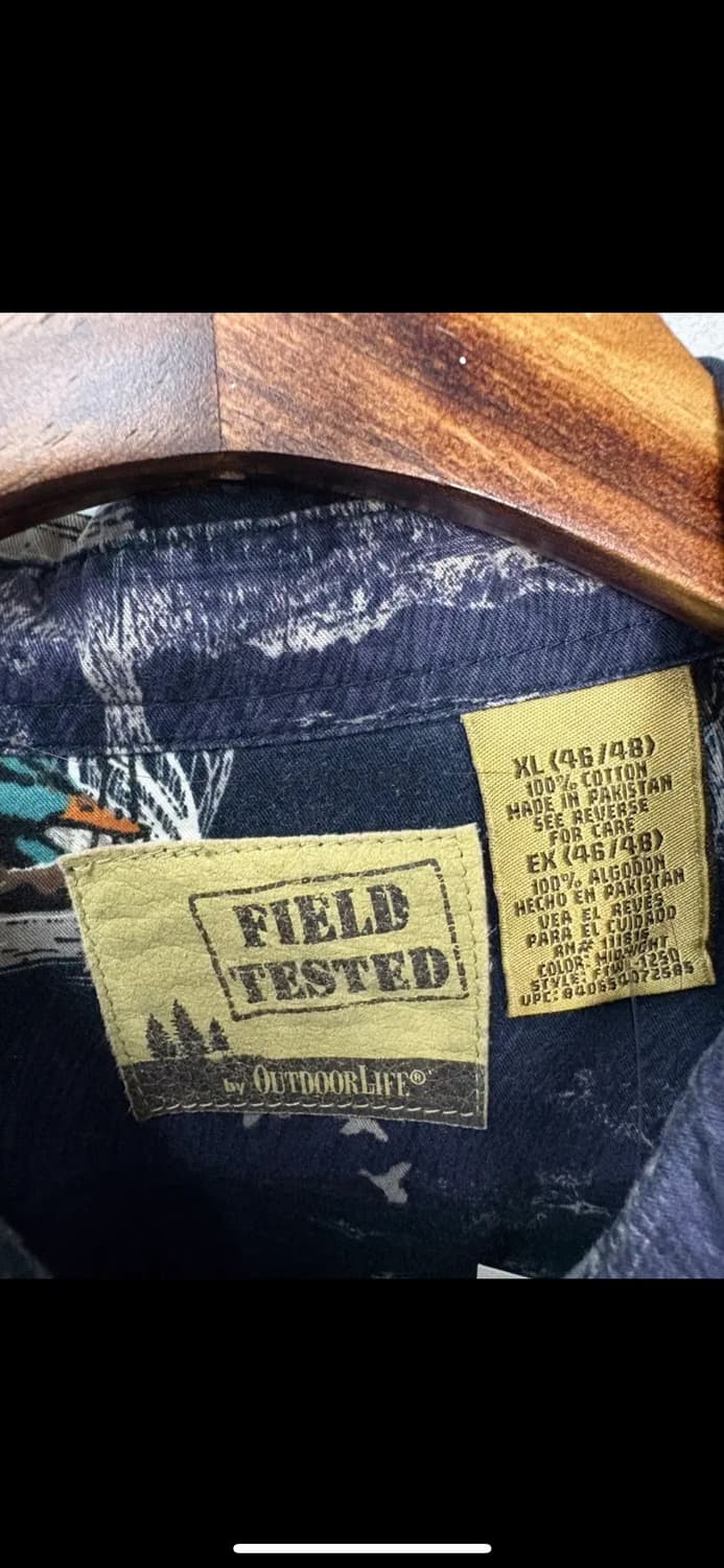 빈티지 아웃도어라이프 패턴 헌팅셔츠 H2233 상품이미지6