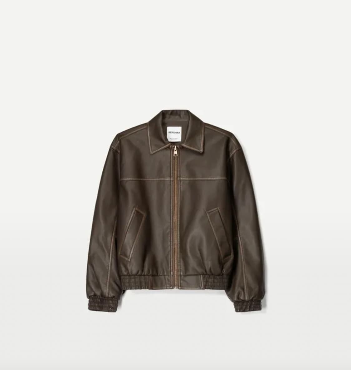 크롭 레더 자켓 상품이미지4