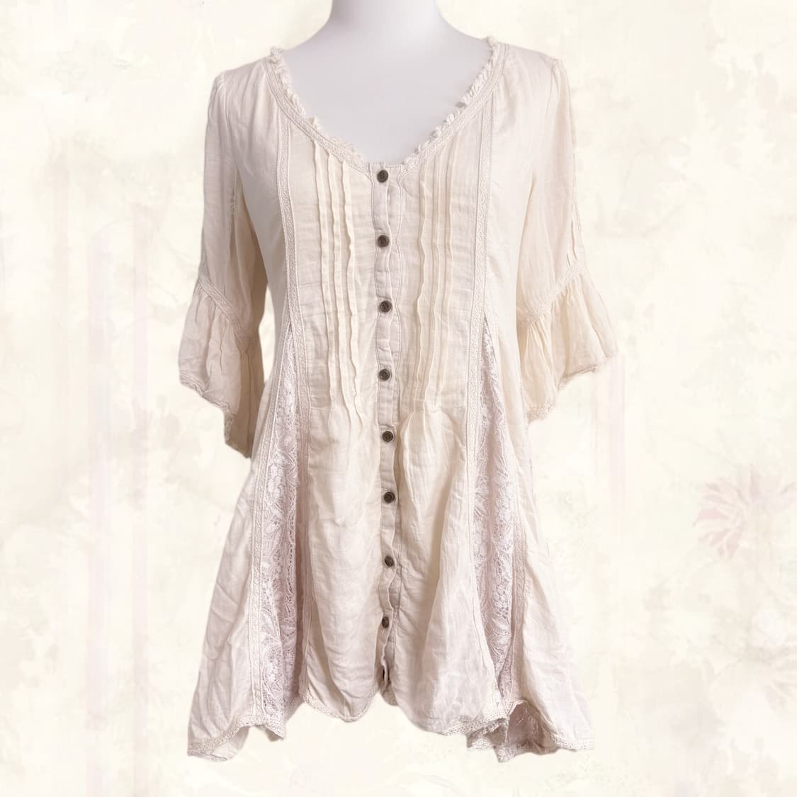 (이체시에눌) 일본 화이트 고스로리 뒤판 코르셋 레이어드 프릴 원피스 상품이미지1