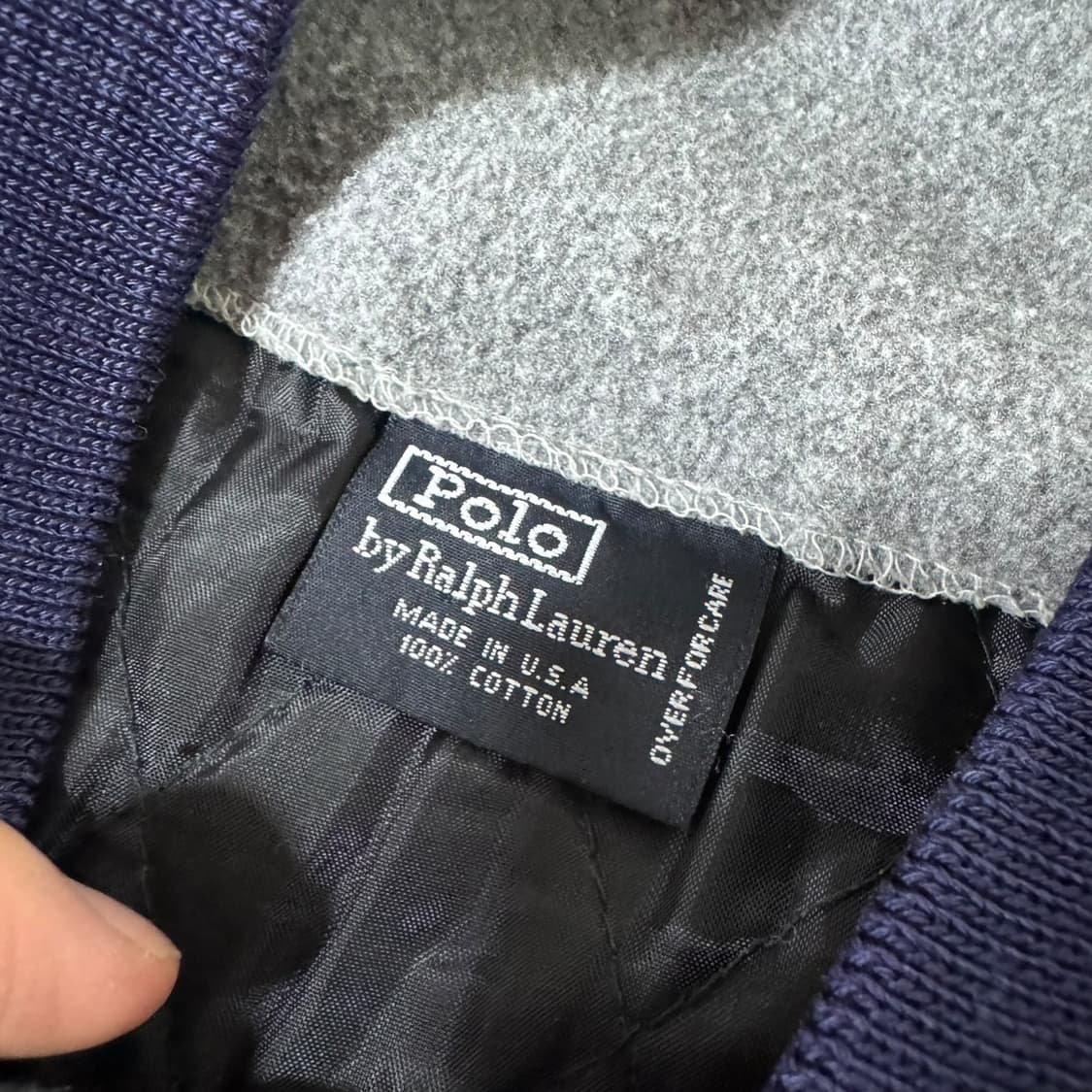 폴로 랄프로렌 빅로고 그레이 후리스 자켓 상품이미지4
