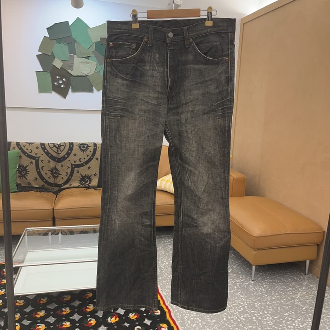 리바이스 517-09 올드스쿨 빈티지 흑청 데님팬츠 32인치 C07672 상품이미지3