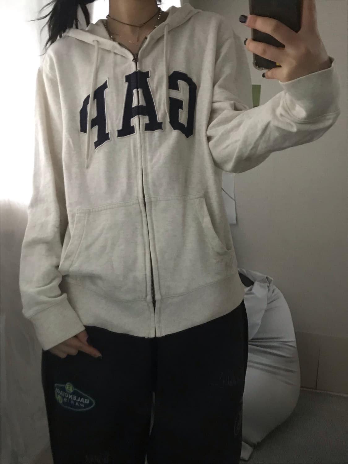 갭 오트밀 후드집업 상품이미지4