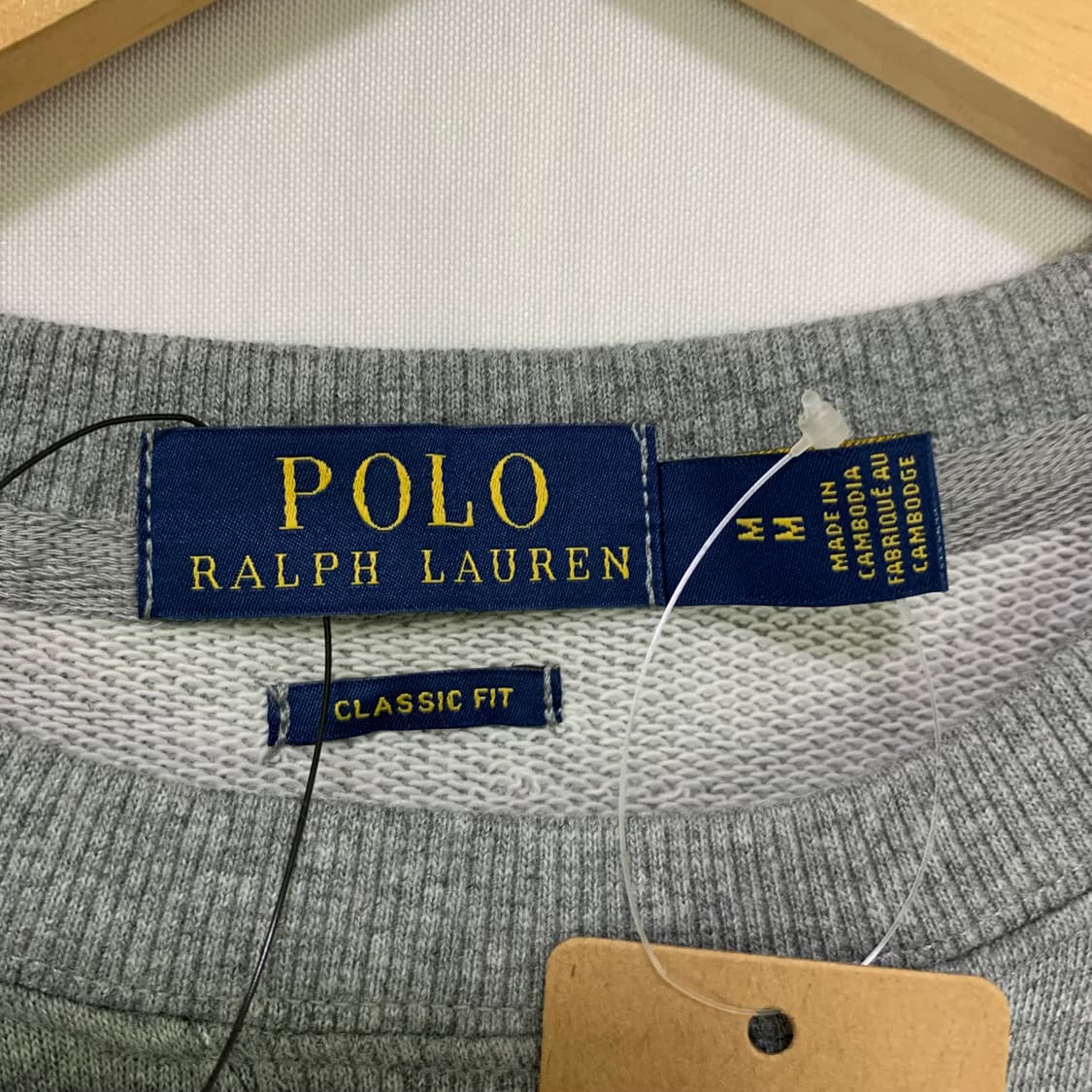 폴로랄프로렌 폴로 베어 곰돌이 맨투맨 그레이 M 상품이미지6