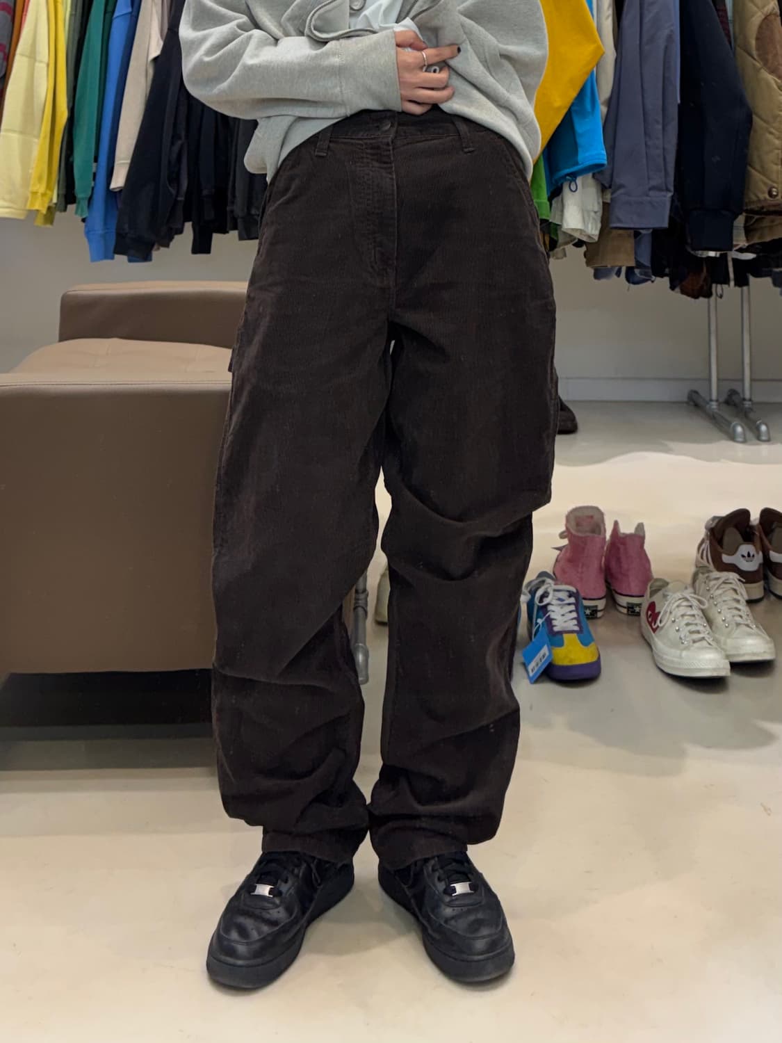 칼하트 wip 코듀로이 싱글니 카펜터 팬츠 상품이미지5