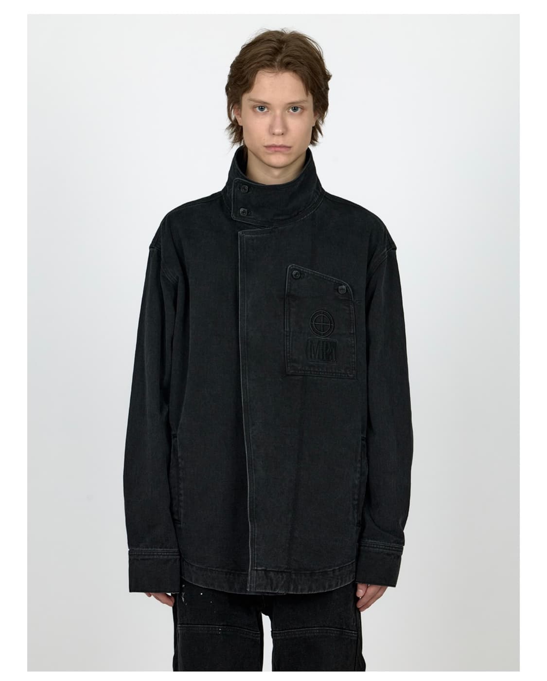 플라스틱프로덕트 trapezoid 자켓 블랙 상품이미지1