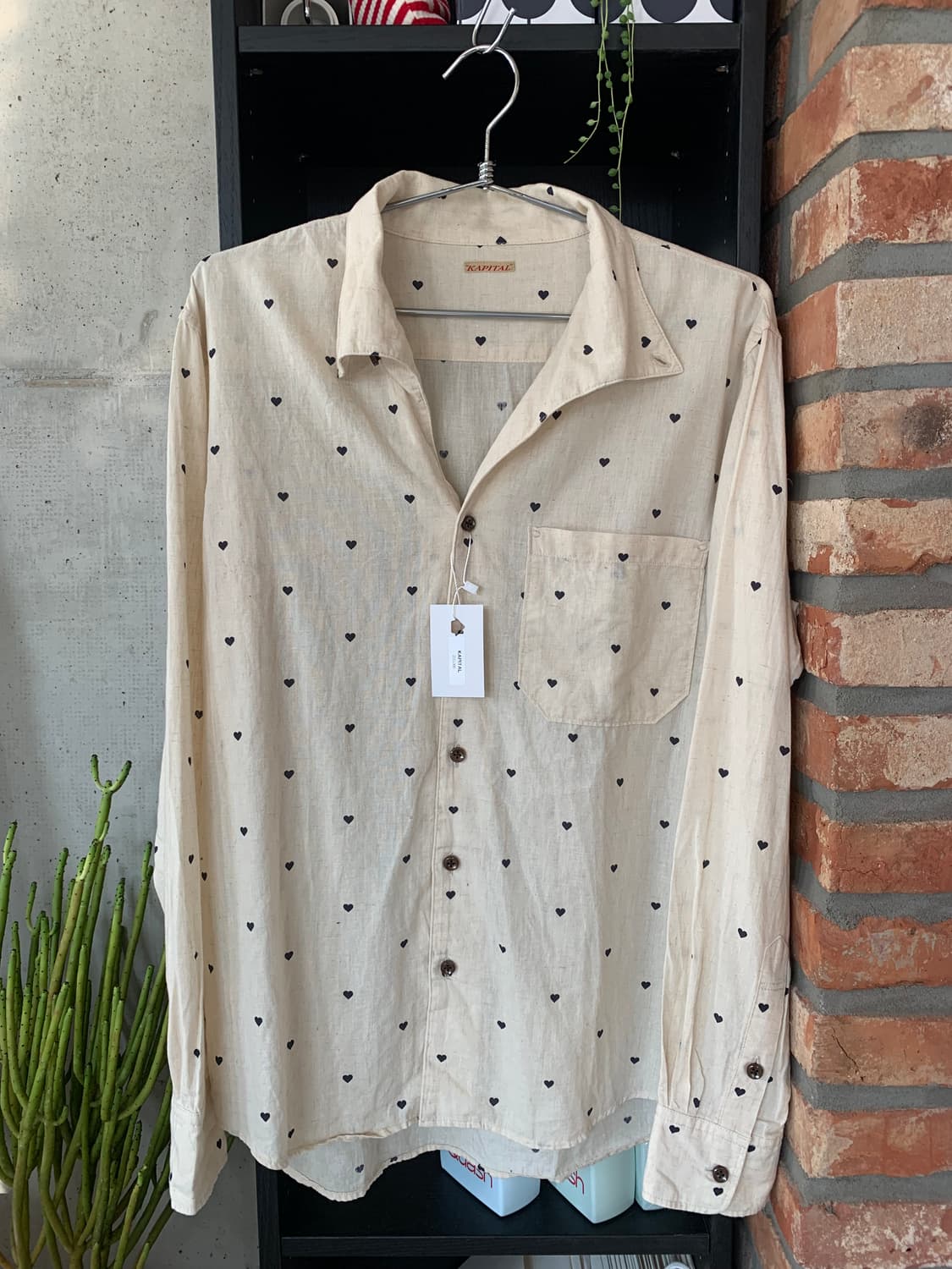 Kapital 캐피탈 하트 린넨 셔츠 상품이미지1