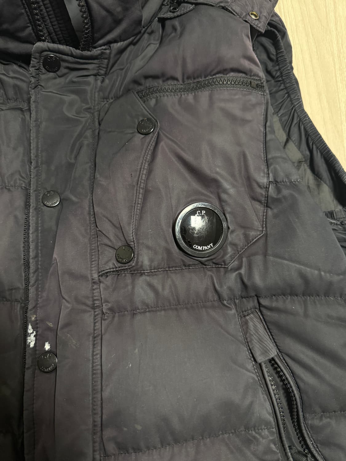 정품 cp컴퍼니 고글 후드 베스트 상품이미지4
