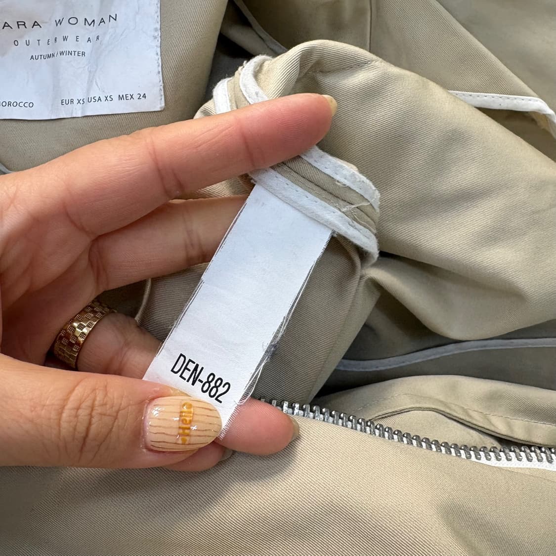 XS 자라 여성 후드 롱자켓 야상 0409J 상품이미지7