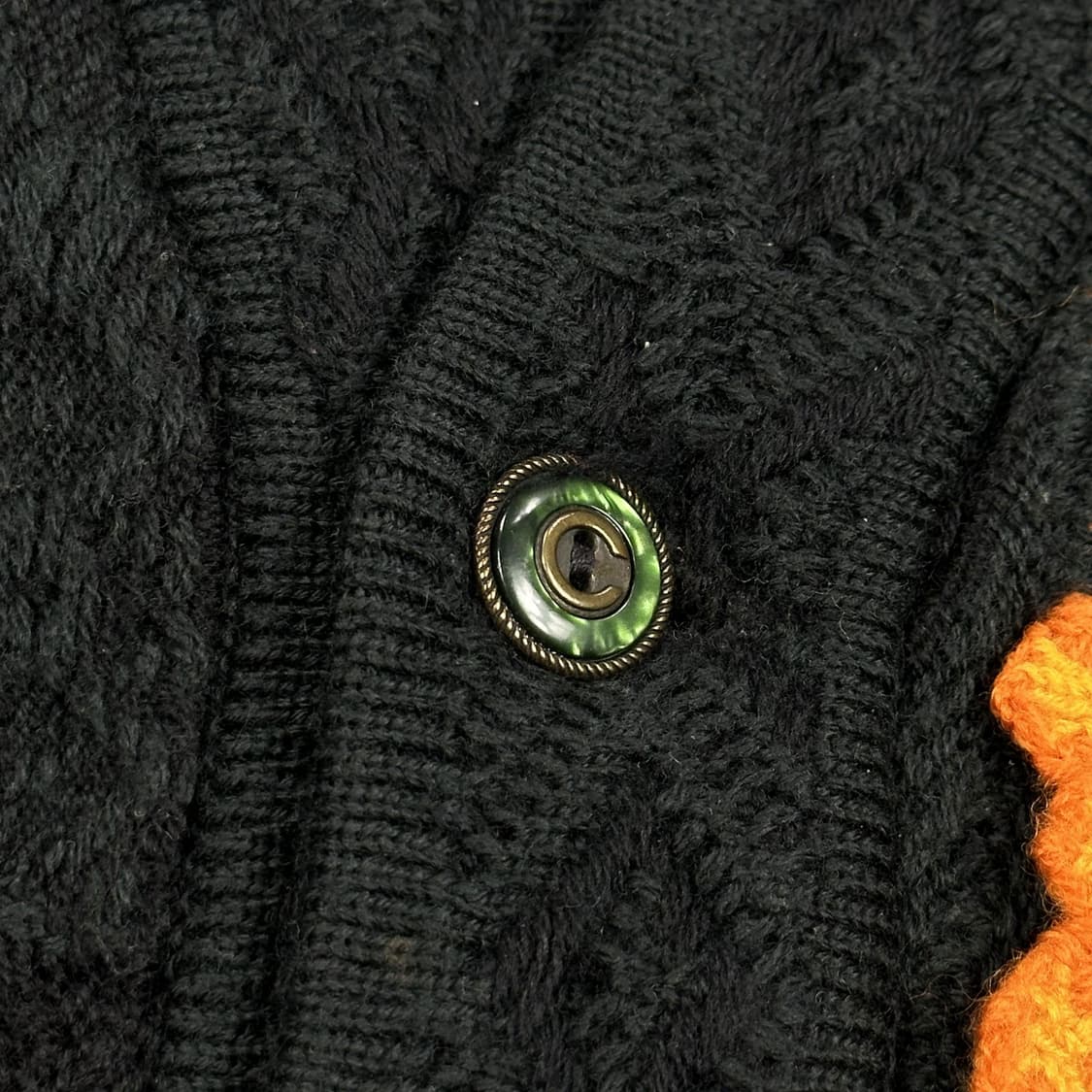 COOGI 쿠지 오스트레일리아 울 케이블 니트 가디건 L 상품이미지5