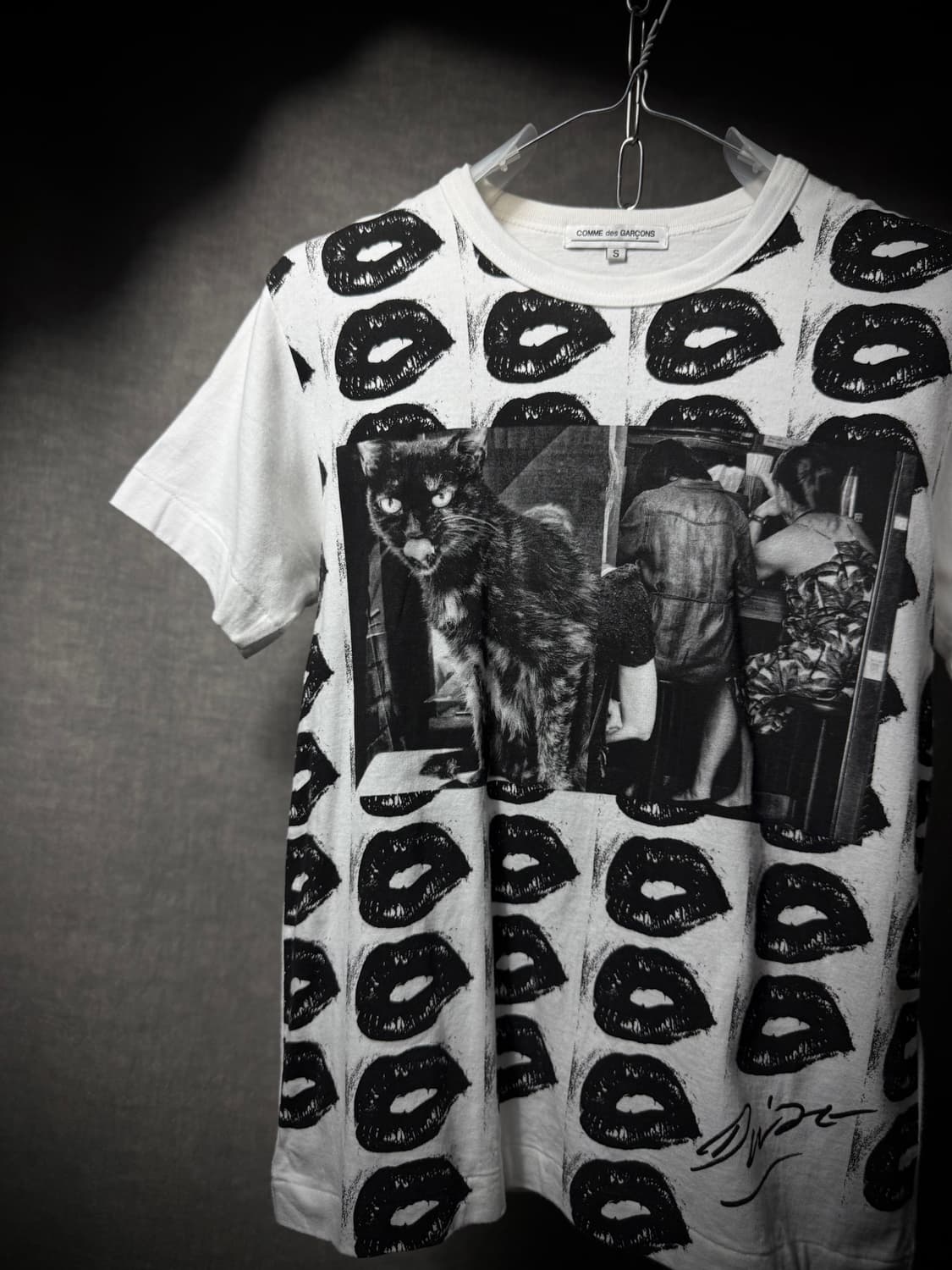 꼼데가르송 모리야마 다이도 아오야마 고양이 티셔츠 상품이미지2