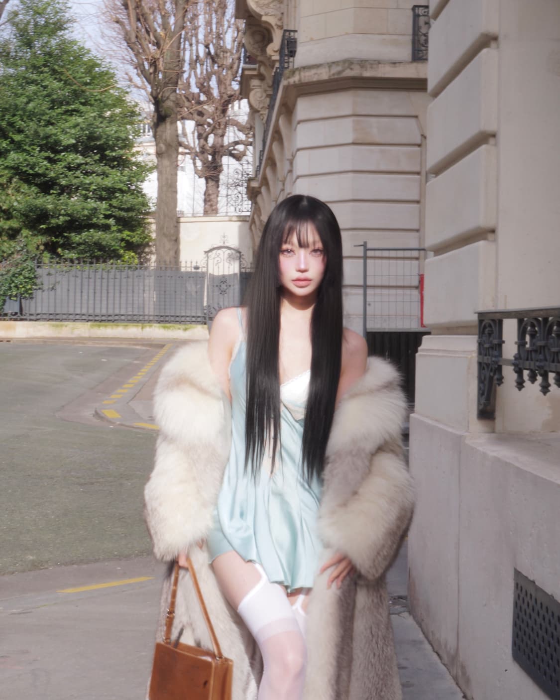 사가폭스 Full-Length Fox fur Coat 폭스 퍼 코트 상품이미지8