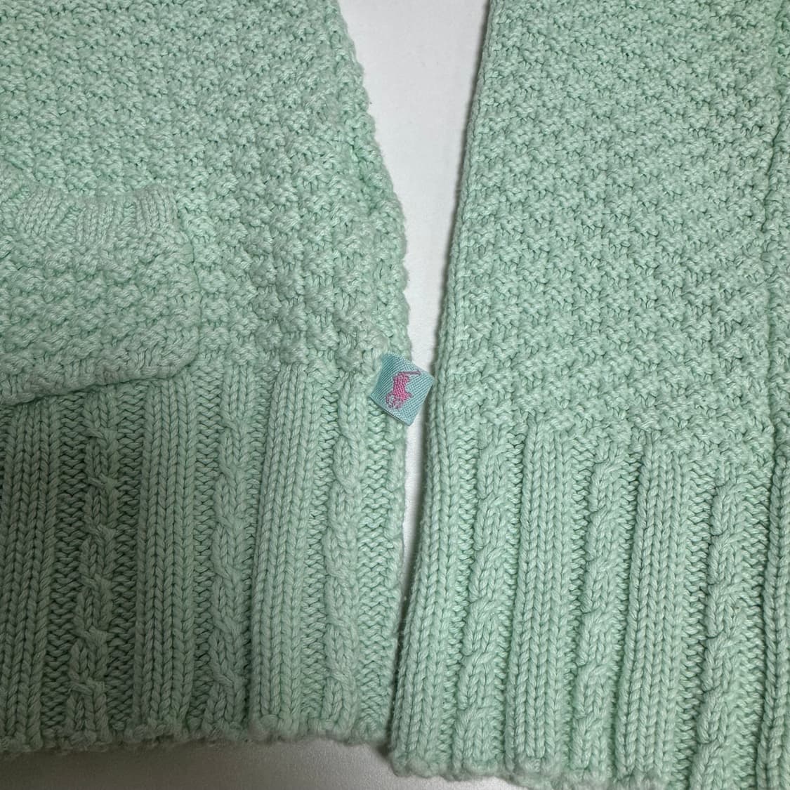 (W)폴로 니트 집업 상품이미지3