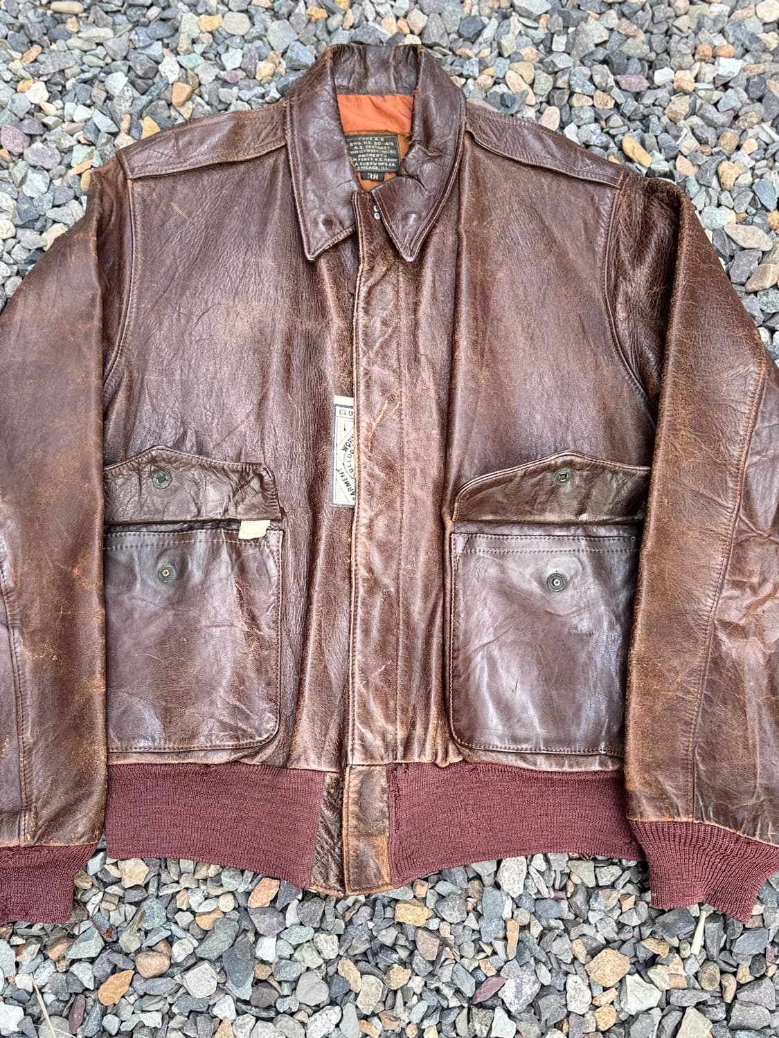 40s USAAF A-2 Flight Jacket (38) 상품이미지6