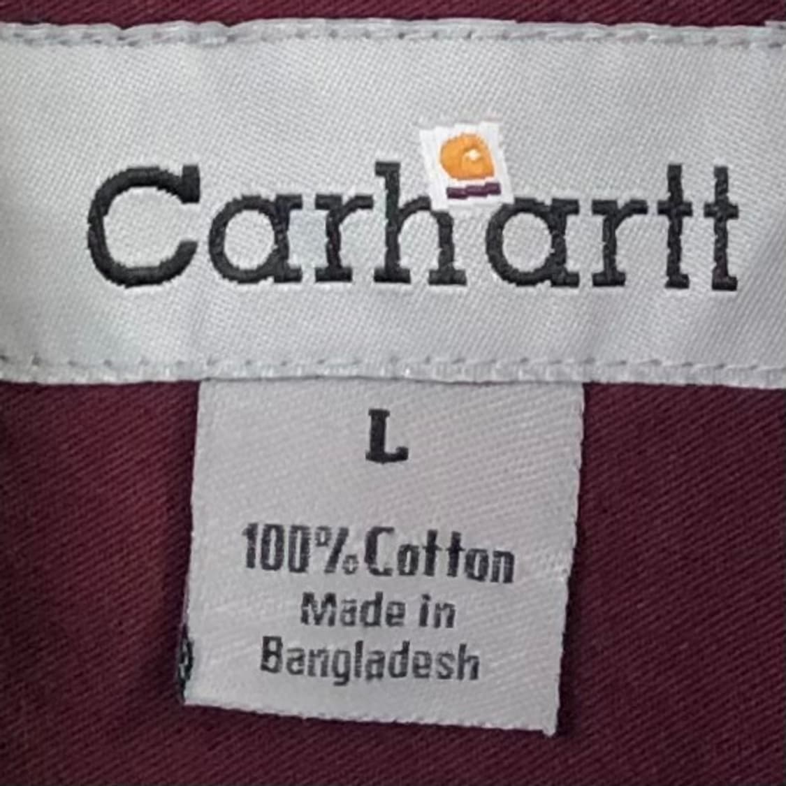 XL 칼하트 버건디 워크 셔츠 상품이미지3