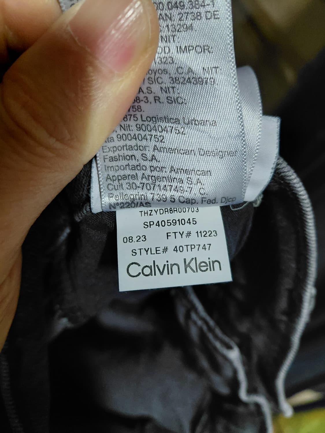 [켈빈클라인]워시블랙(흑청)테이퍼드핏 스트레치 데님 청바지 32사이즈  상품이미지7