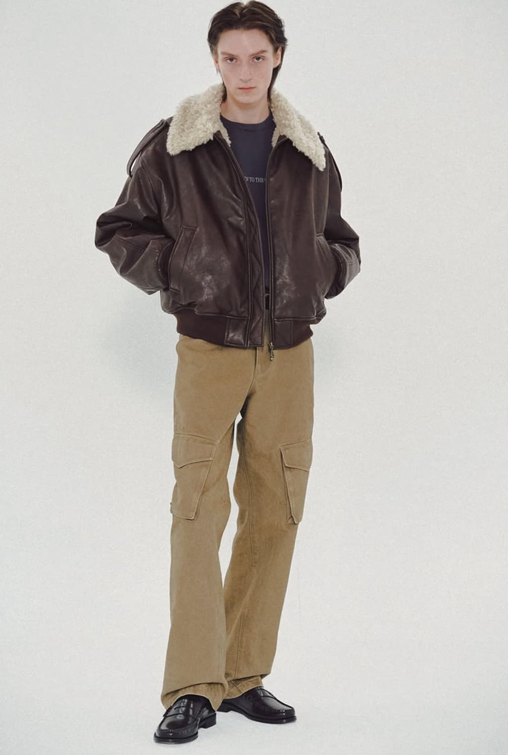 (사은품) MMIC 베이지 카고 와이드 팬츠 상품이미지3