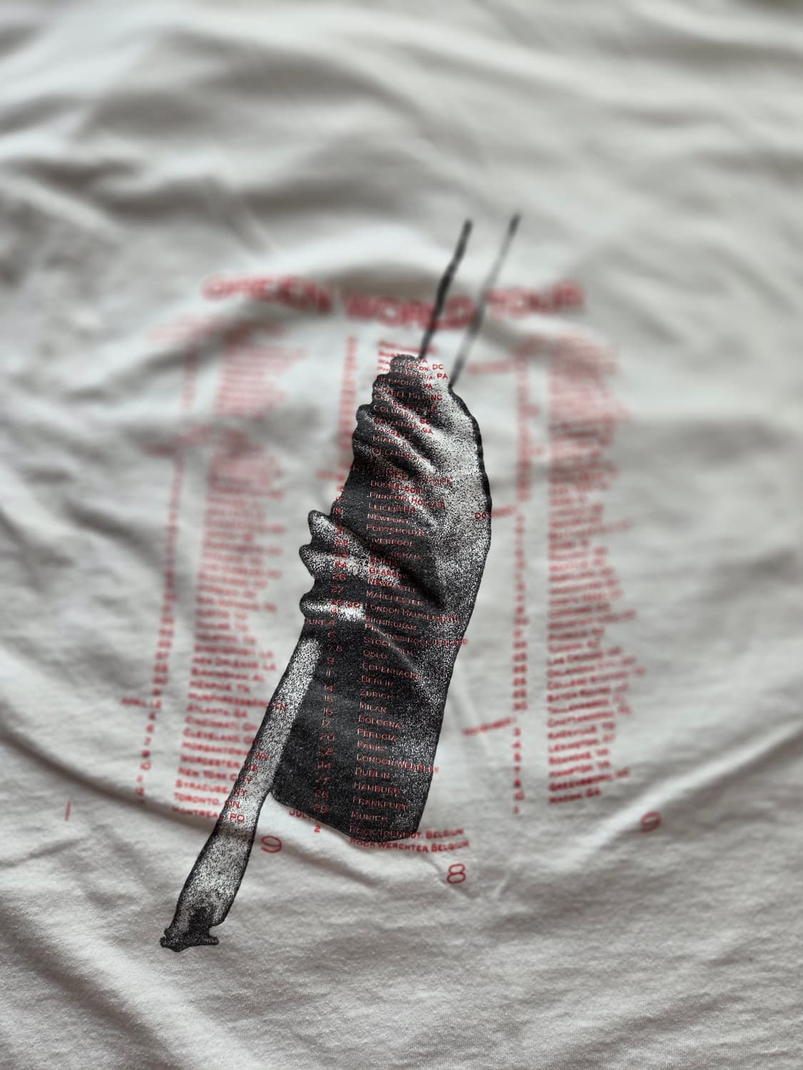 1989 R.E.M 그린 월드 투어 티셔츠 [xl] 상품이미지4