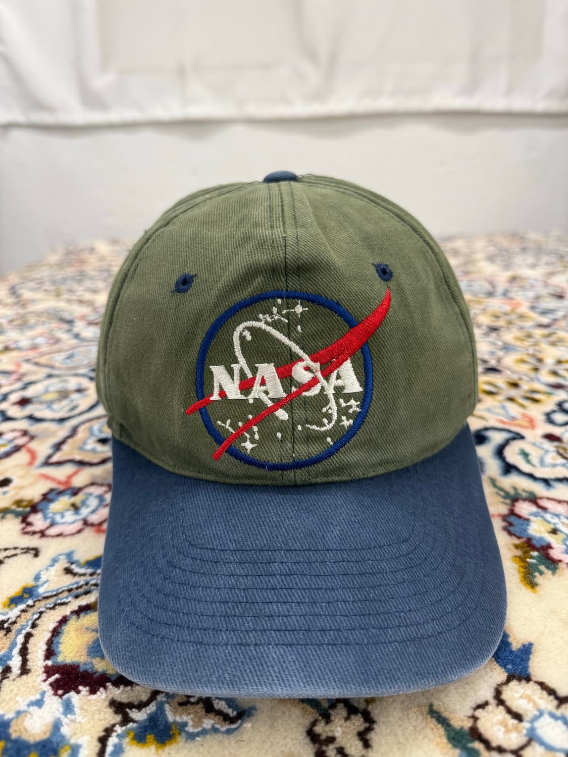 나사 로고 자수 투톤캡 상품이미지2