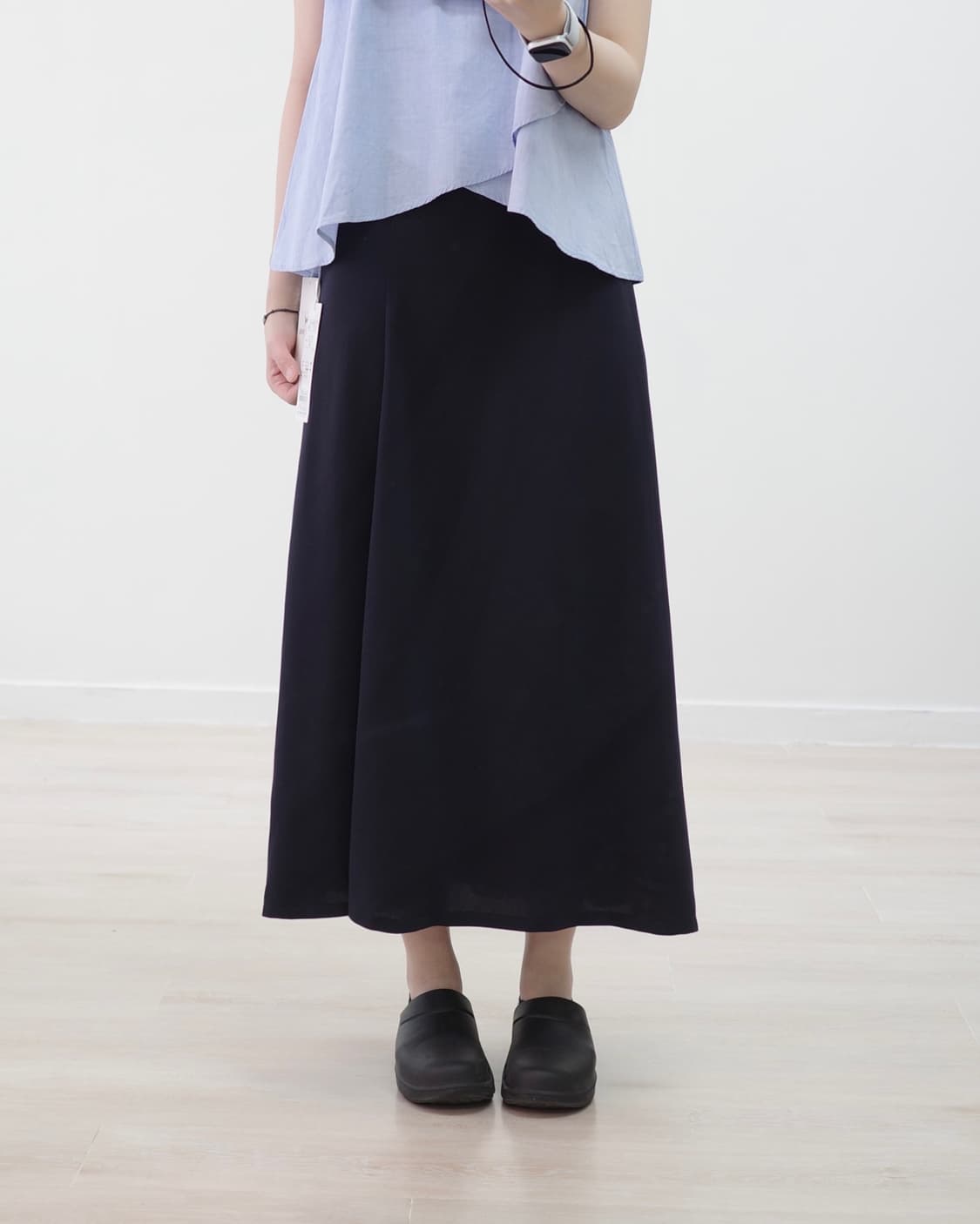 하나에 모리 Hanae mori black ling skirt 상품이미지1