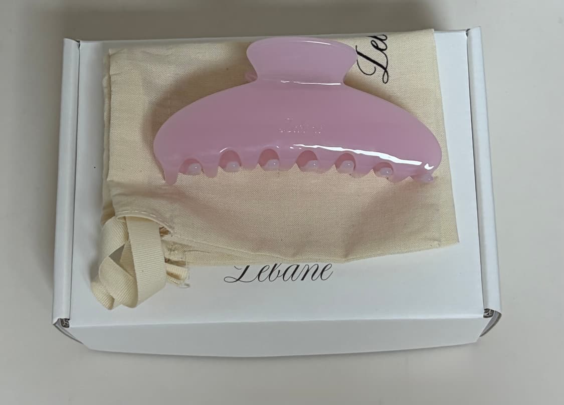 풀박) 르베인 비비안 바렛 헤어집게 헤어클립 핑크 상품이미지1