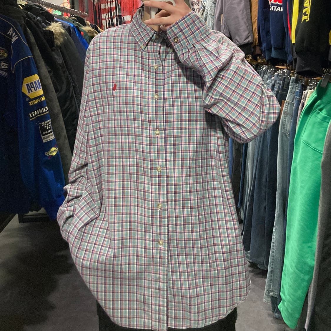 [IM]폴로 랄프로렌 타탄 체크 셔츠 블루 상품이미지1