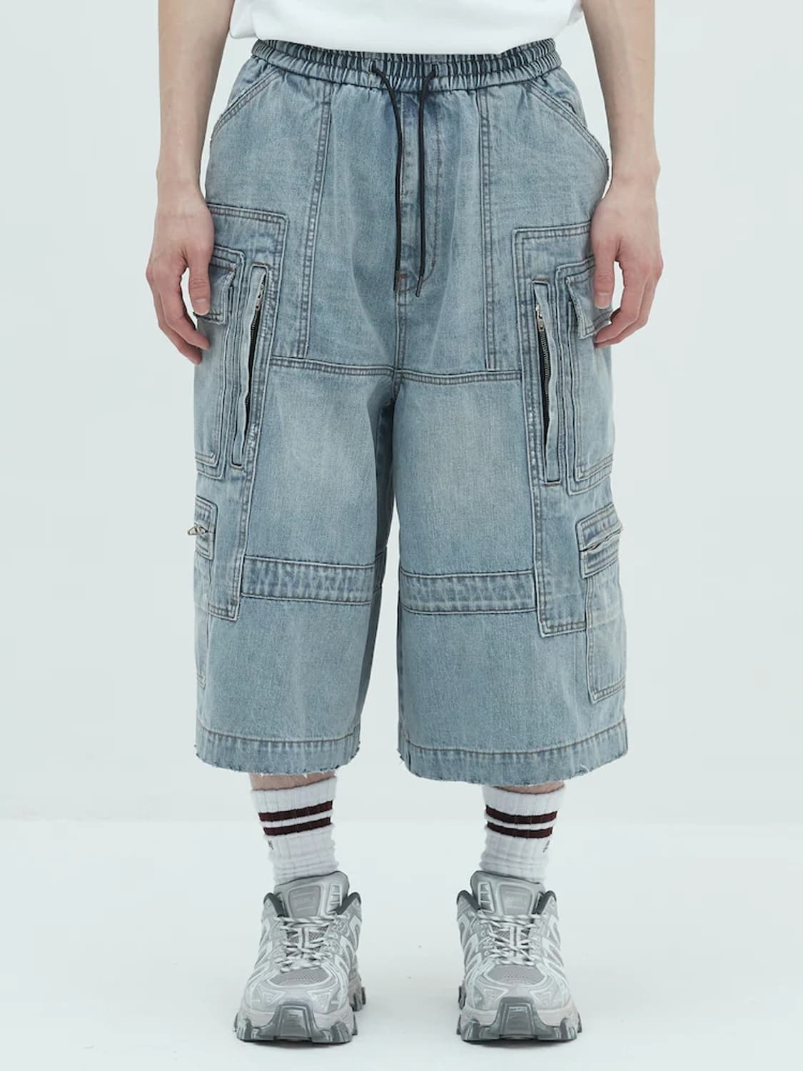 [50] 준지 25FW 데님 카고 쇼츠 반바지 상품이미지7