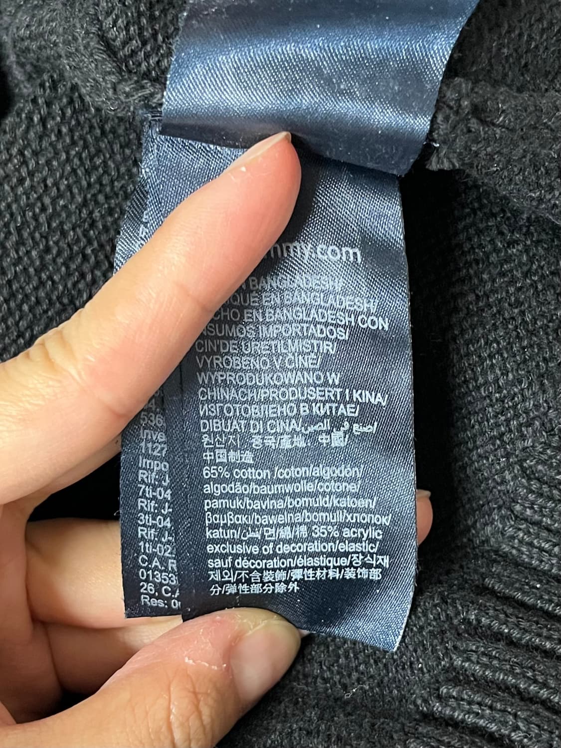 L) 타미진스 타미힐피거 폴라 니트 블랙 상품이미지5