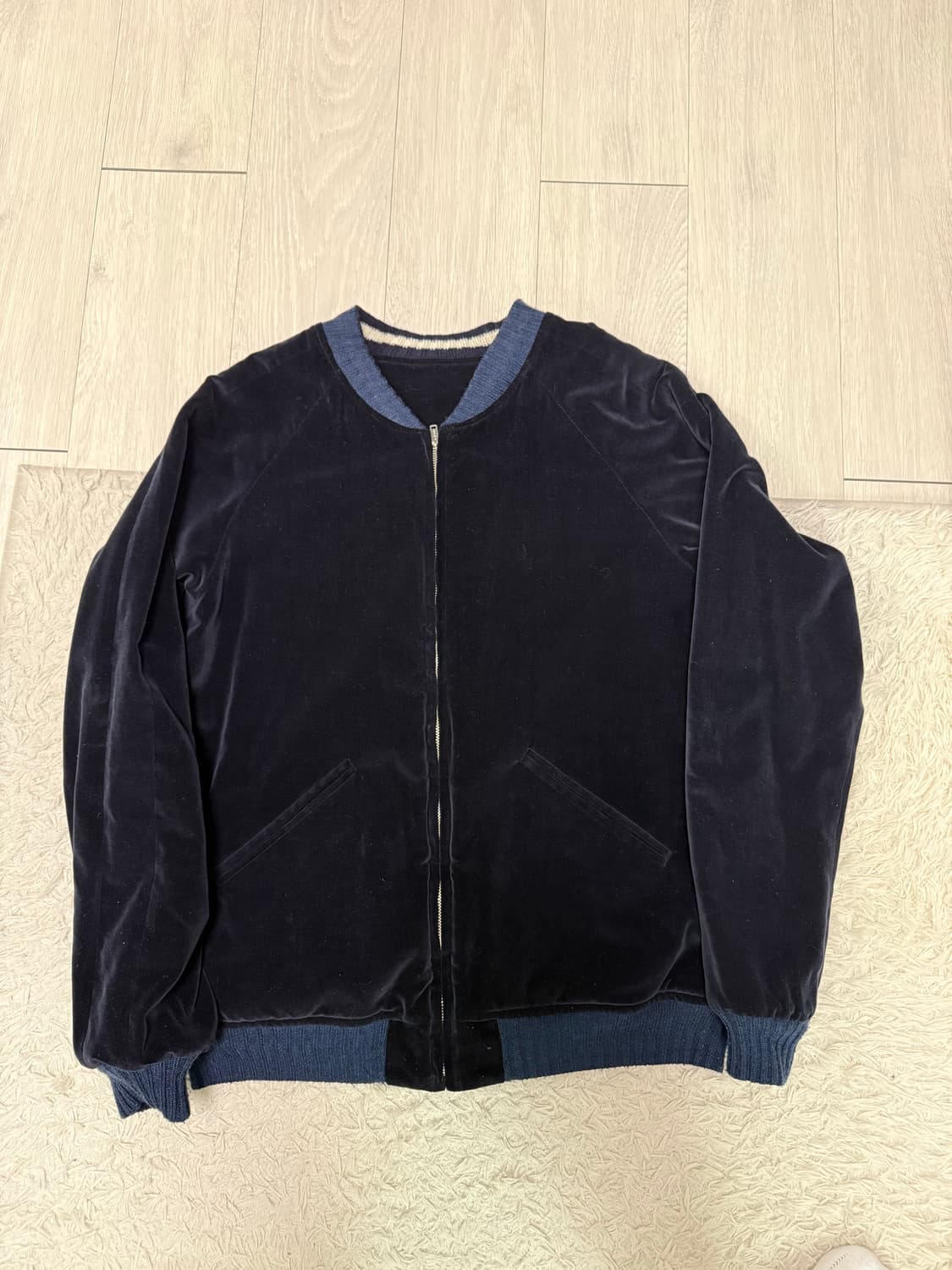 (4)언유즈드 unused 리버시블 벨벳 자켓 상품이미지5