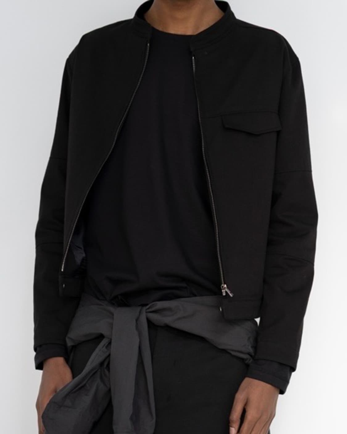 [1] Rib mechanic jacket (Black) 상품이미지1