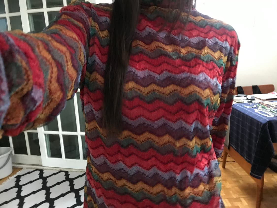 vintage turtle neck mash top 상품이미지3