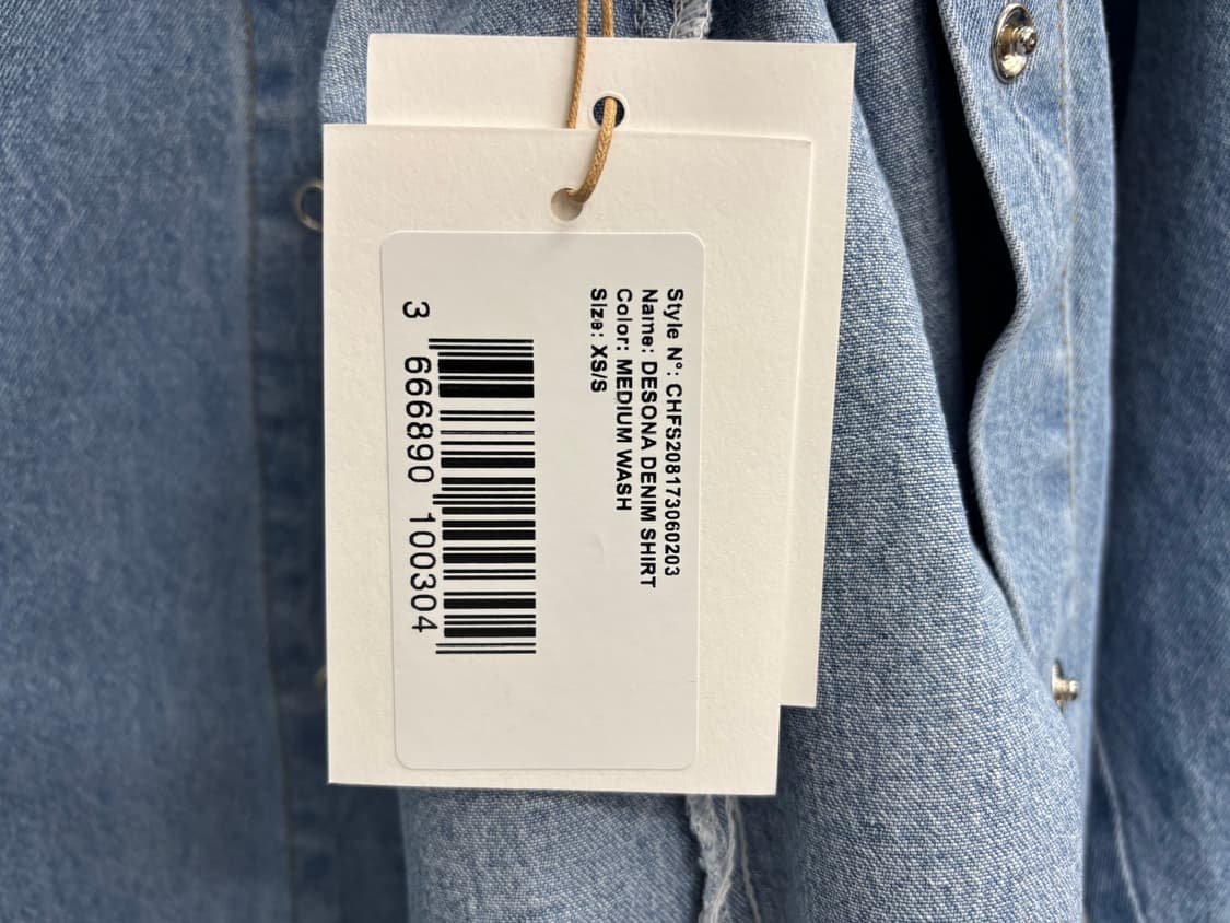 [새상품] 더 프랭키 샵 데님 셔츠 오버사이즈 상품이미지5